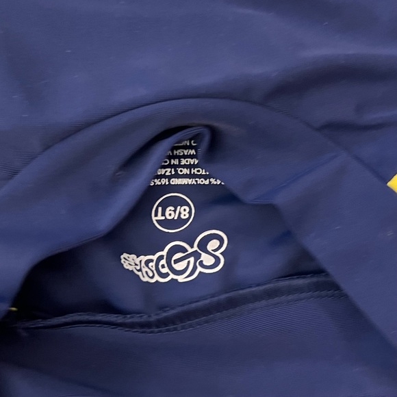 New Sloosh Boys Swimming Trunks and Protection Top 8/9T - Picture 2 of 2